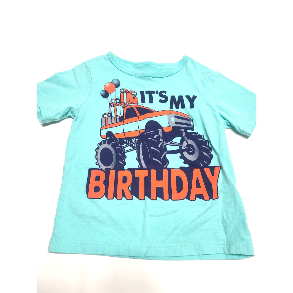 It's my birthday boys monster truck 3T shirt